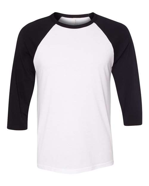 BELLA + CANVAS 3200 White/ Black — front