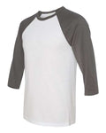 BELLA + CANVAS 3200 White/ Asphalt — side