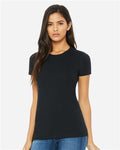 BELLA + CANVAS 6004 Solid Black Blend — on model front