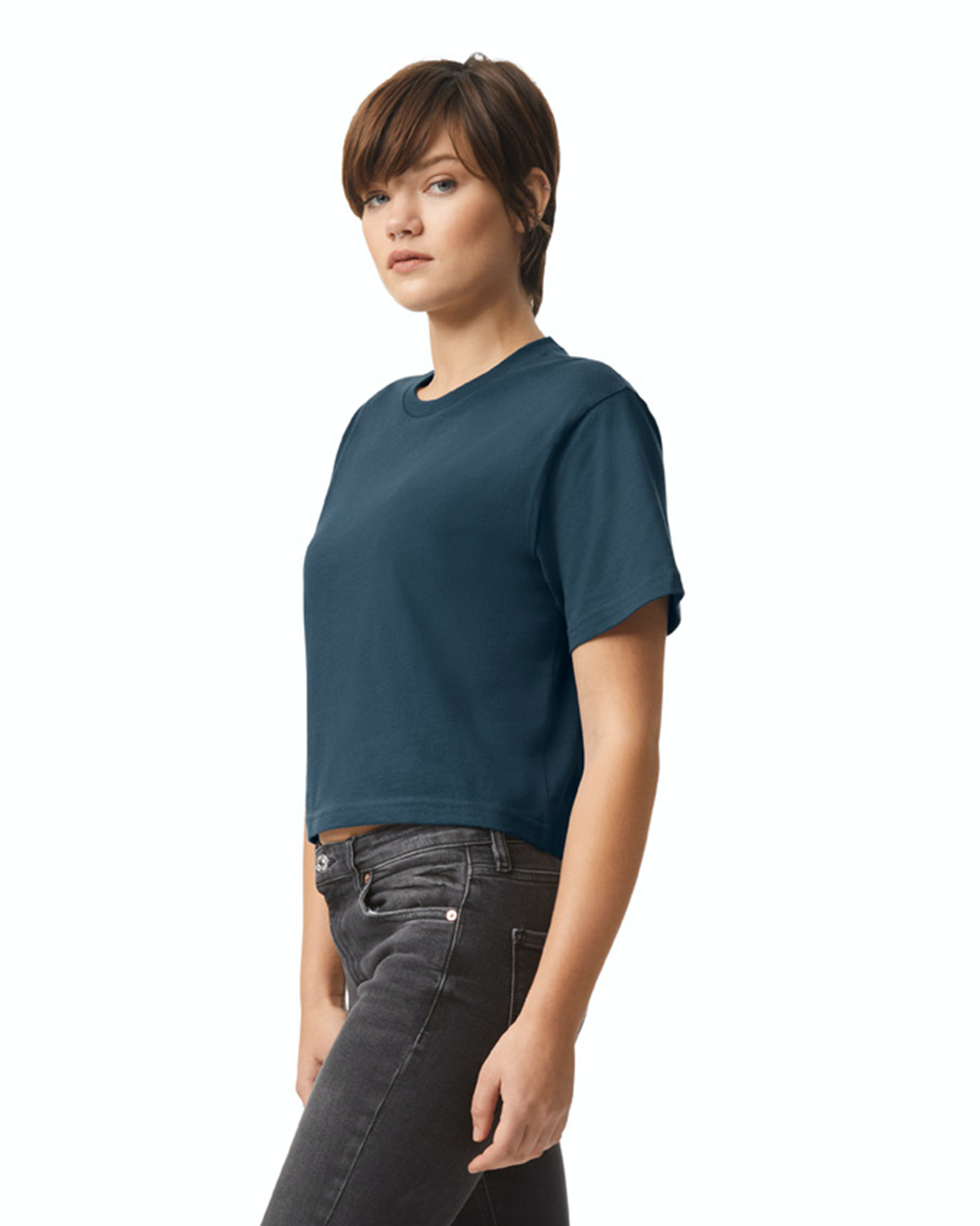 Women's Fine Jersey Boxy T-Shirt - Sea Blue