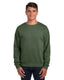 Jerzees 562 - Unisex NuBlend® Fleece Crew - MILITARY GRN HTH