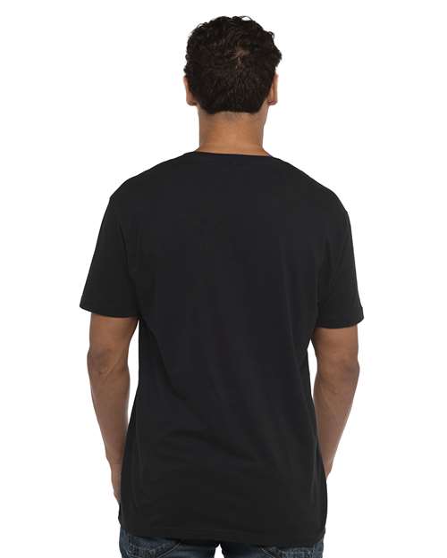 Next Level 3200 Black — on model back