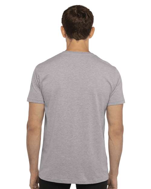 Next Level 3200 Heather Grey — on model back