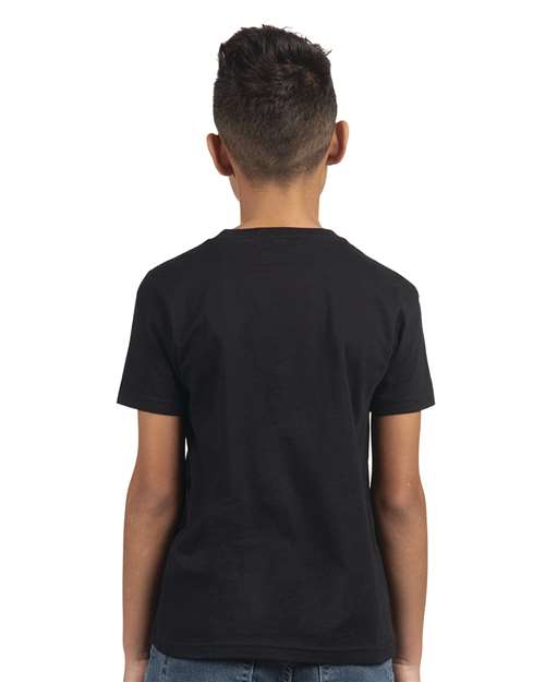 Next Level 3310 Black — on model back