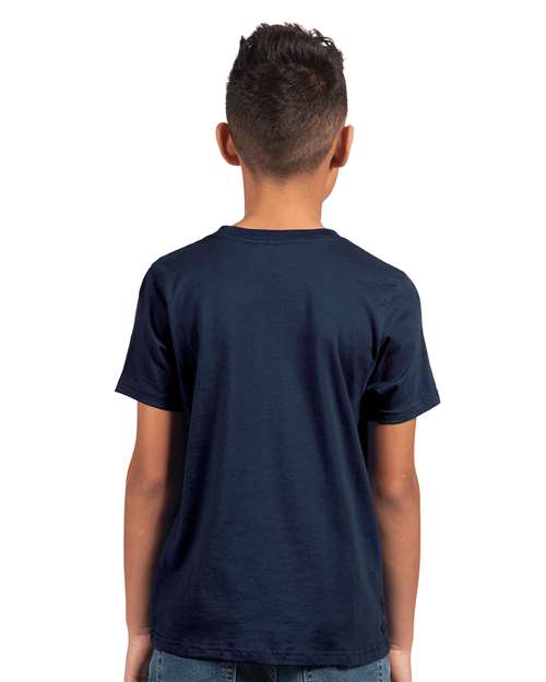 Next Level 3310 Midnight Navy — on model back