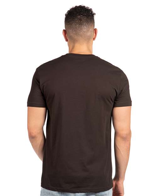Next Level 3600 Dark Chocolate — on model back