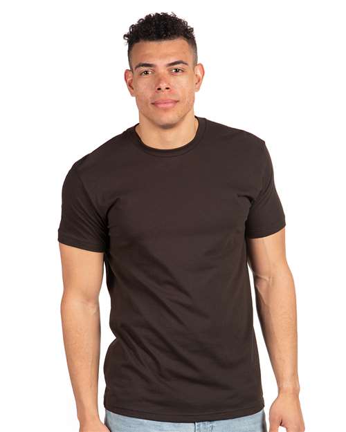 Next Level 3600 Dark Chocolate — on model front