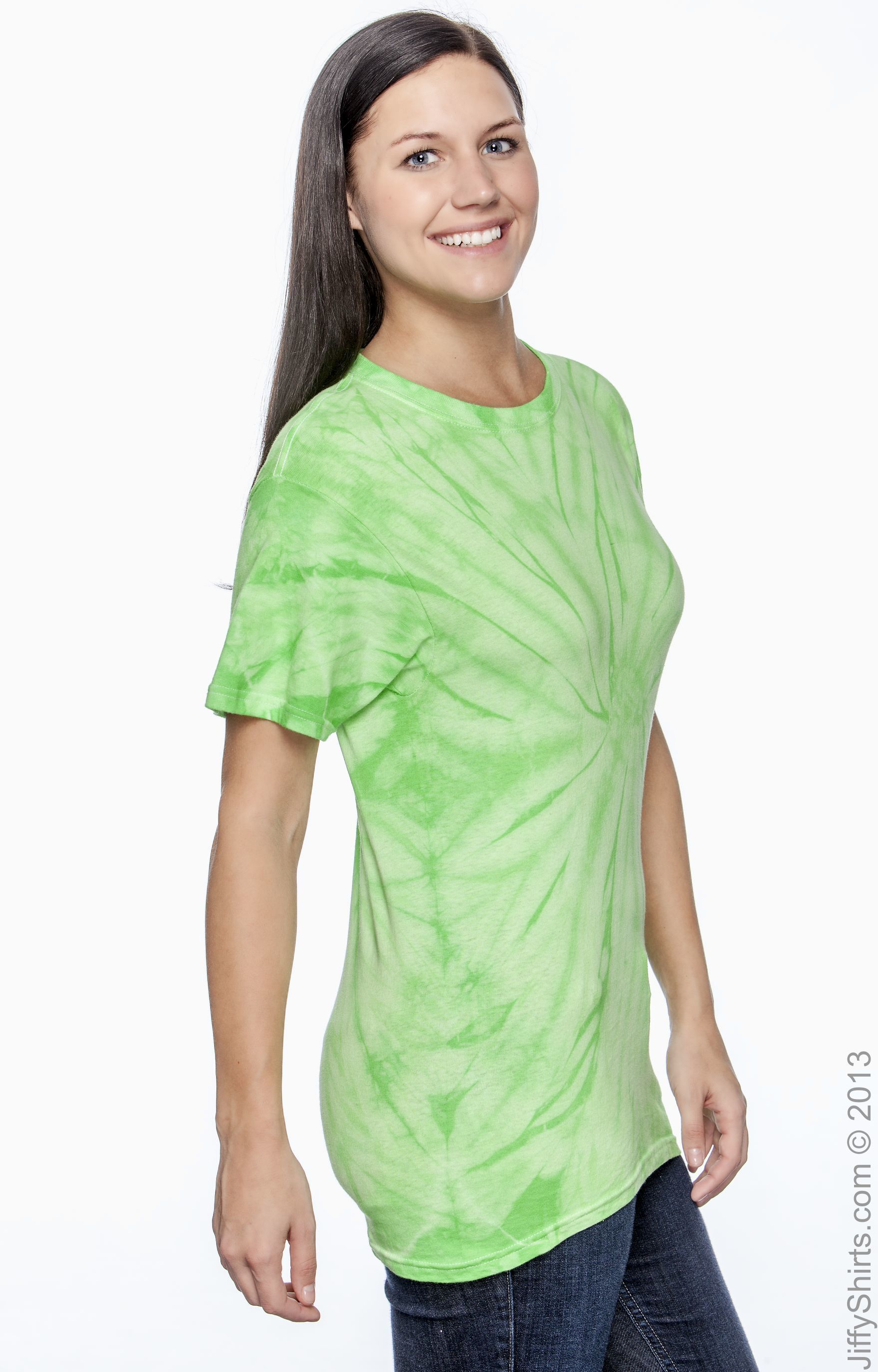 Unisex 100% Cotton Spider T-Shirt - Spider Lime