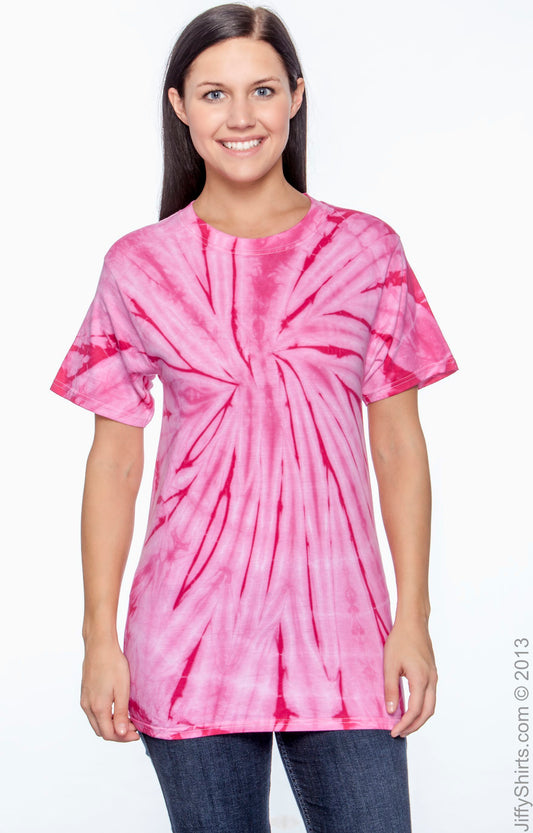 Unisex 100% Cotton Spider T-Shirt - Spider Pink