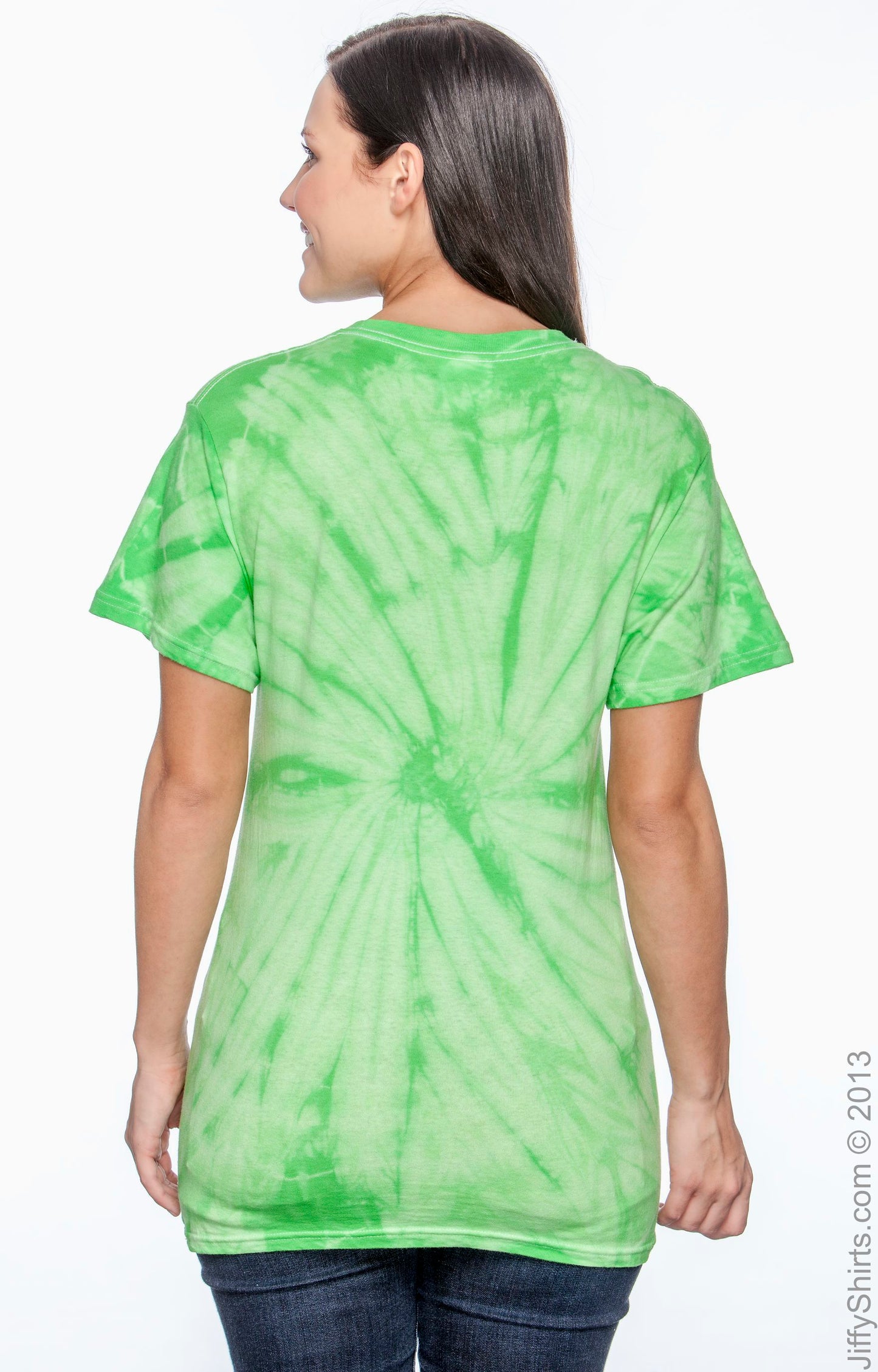 Unisex 100% Cotton Spider T-Shirt - Spider Lime