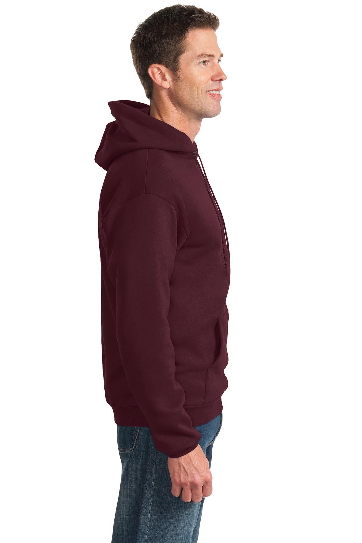 Unisex Essential Fleece Pullover Hoodie - Maroon
