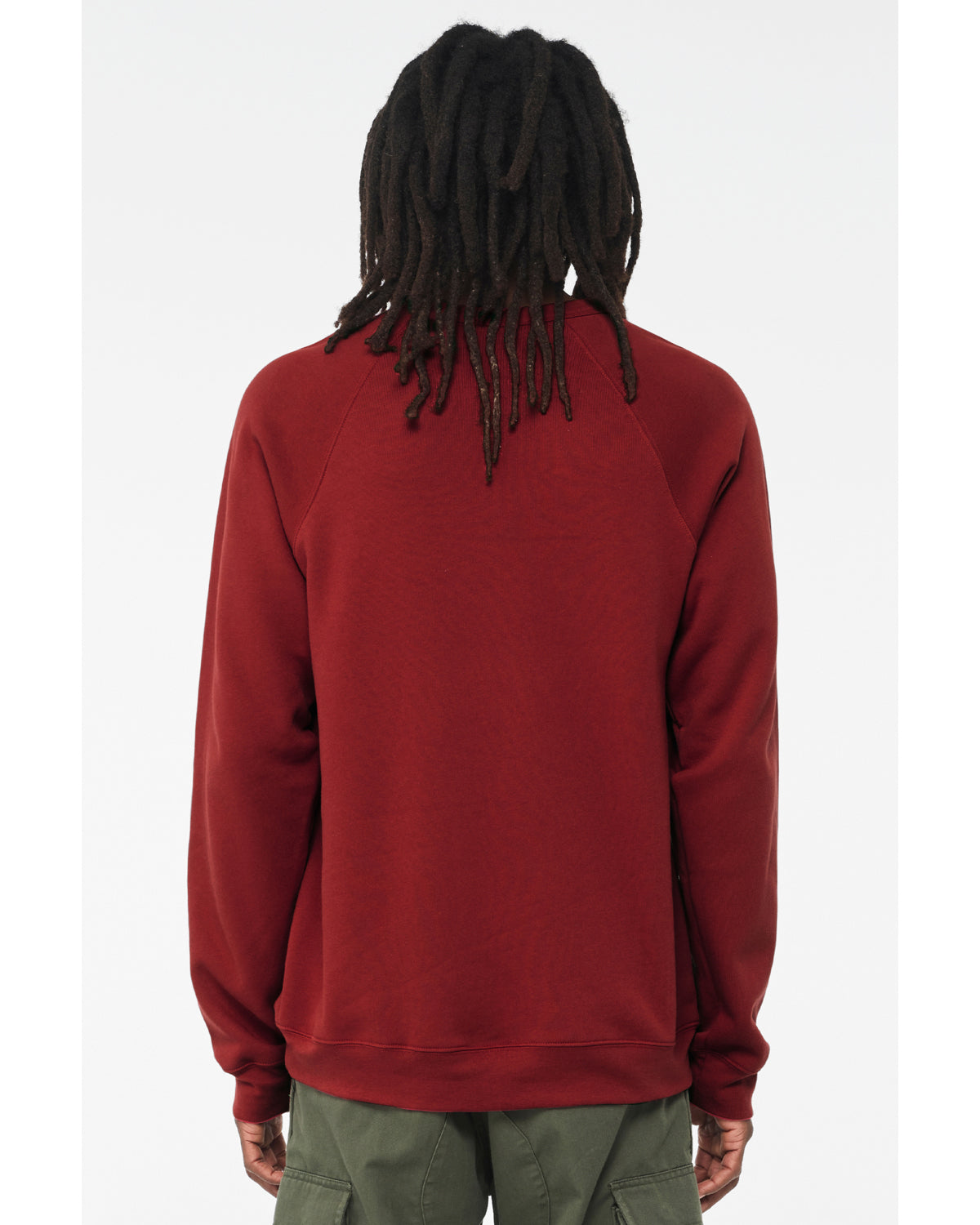 Unisex Sponge Fleece Raglan Sweatshirt - Cardinal