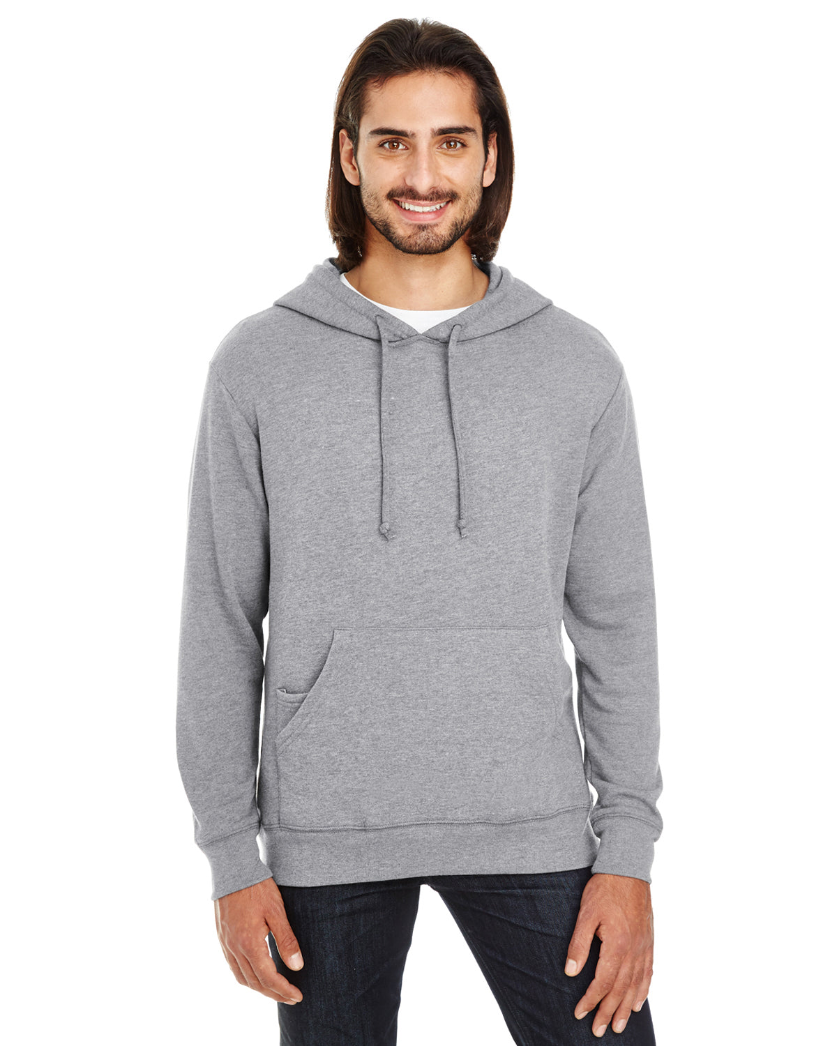 Unisex Triblend French Terry Hoodie - Charcoal Heather
