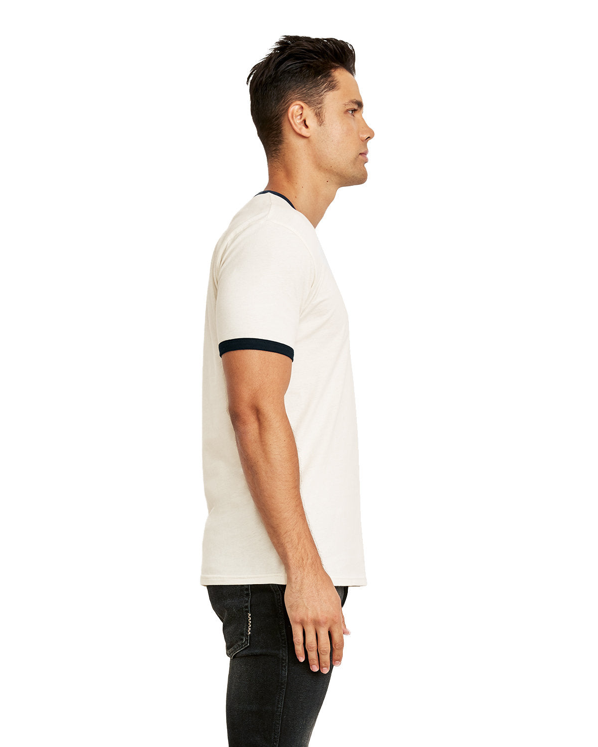Unisex Ringer T-Shirt - White / Black