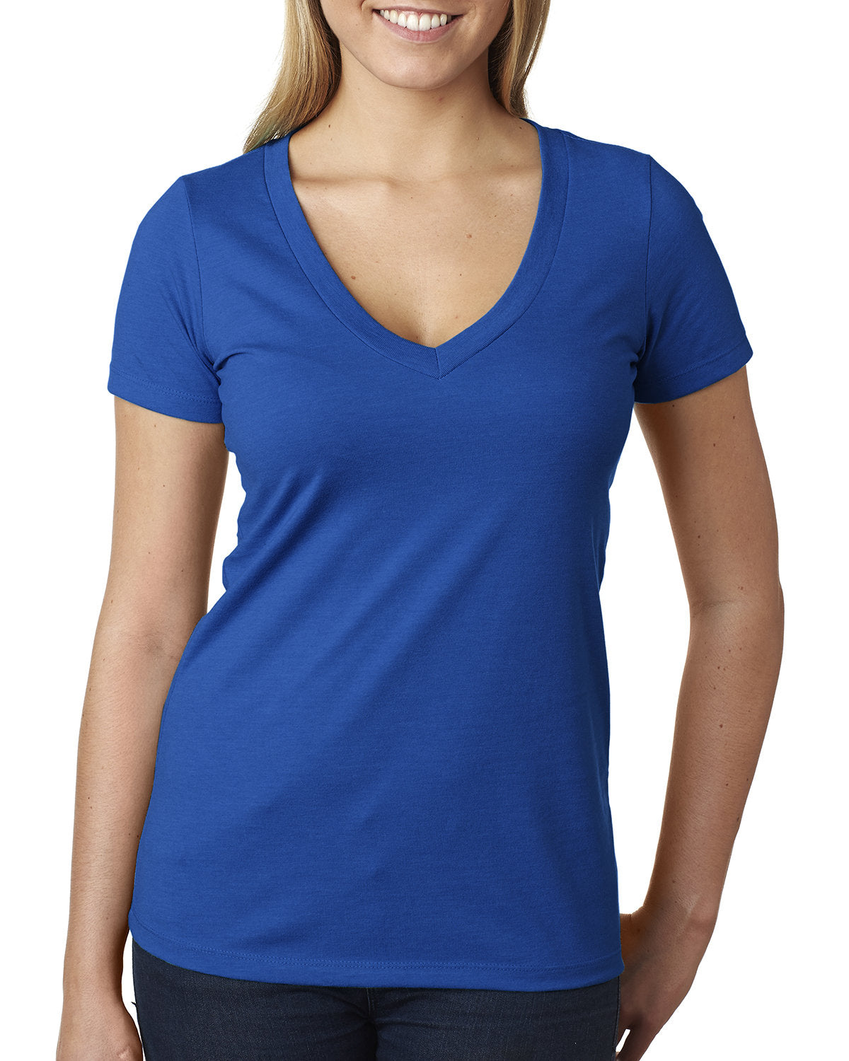 Women's CVC Deep V - Royal