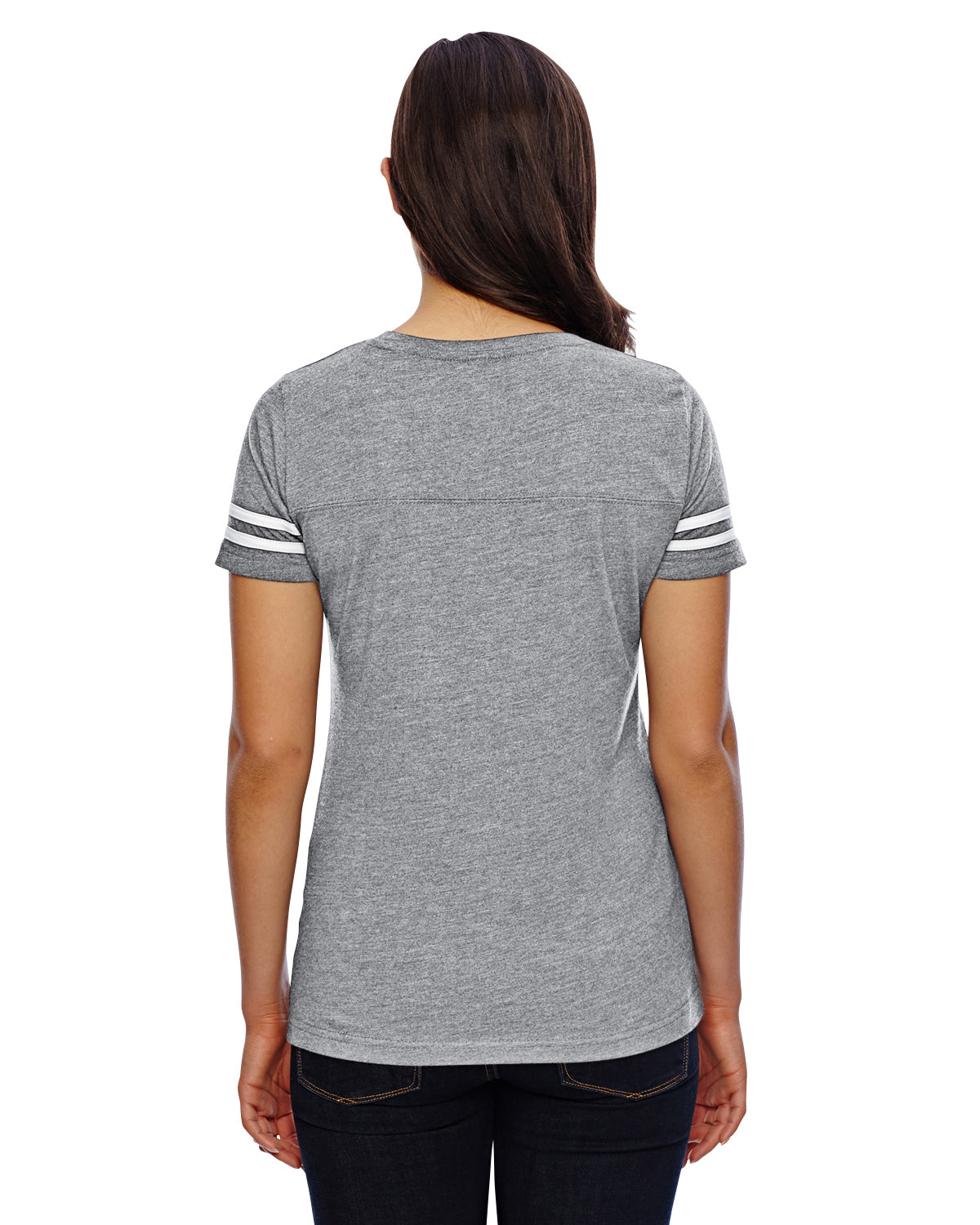 Women's Football T-Shirt - Vintage Heather / Blend White