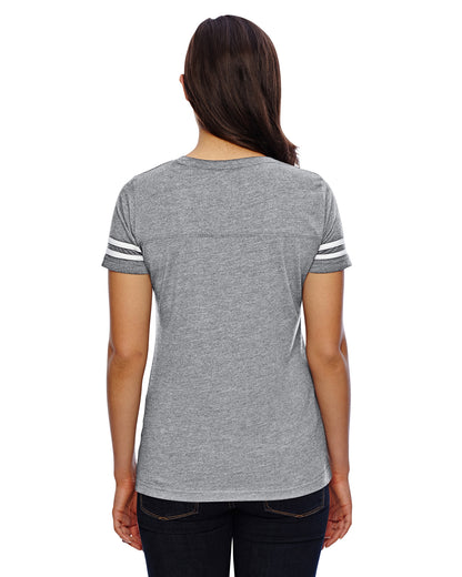 Women's Football T-Shirt - Vintage Heather / Blend White