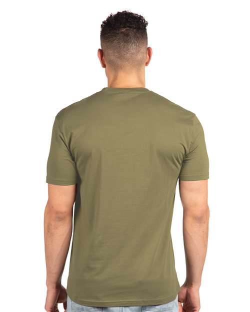 Next Level 3600 Military Green — on model back