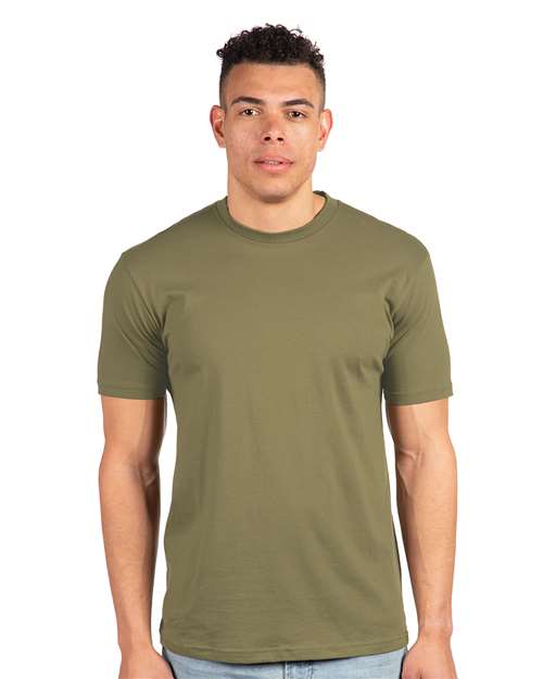 Next Level 3600 Military Green — on model front