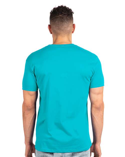 Next Level 3600 Tahiti Blue — on model back