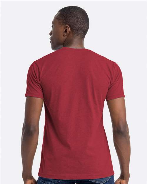 Next Level 6210 Cardinal — on model back