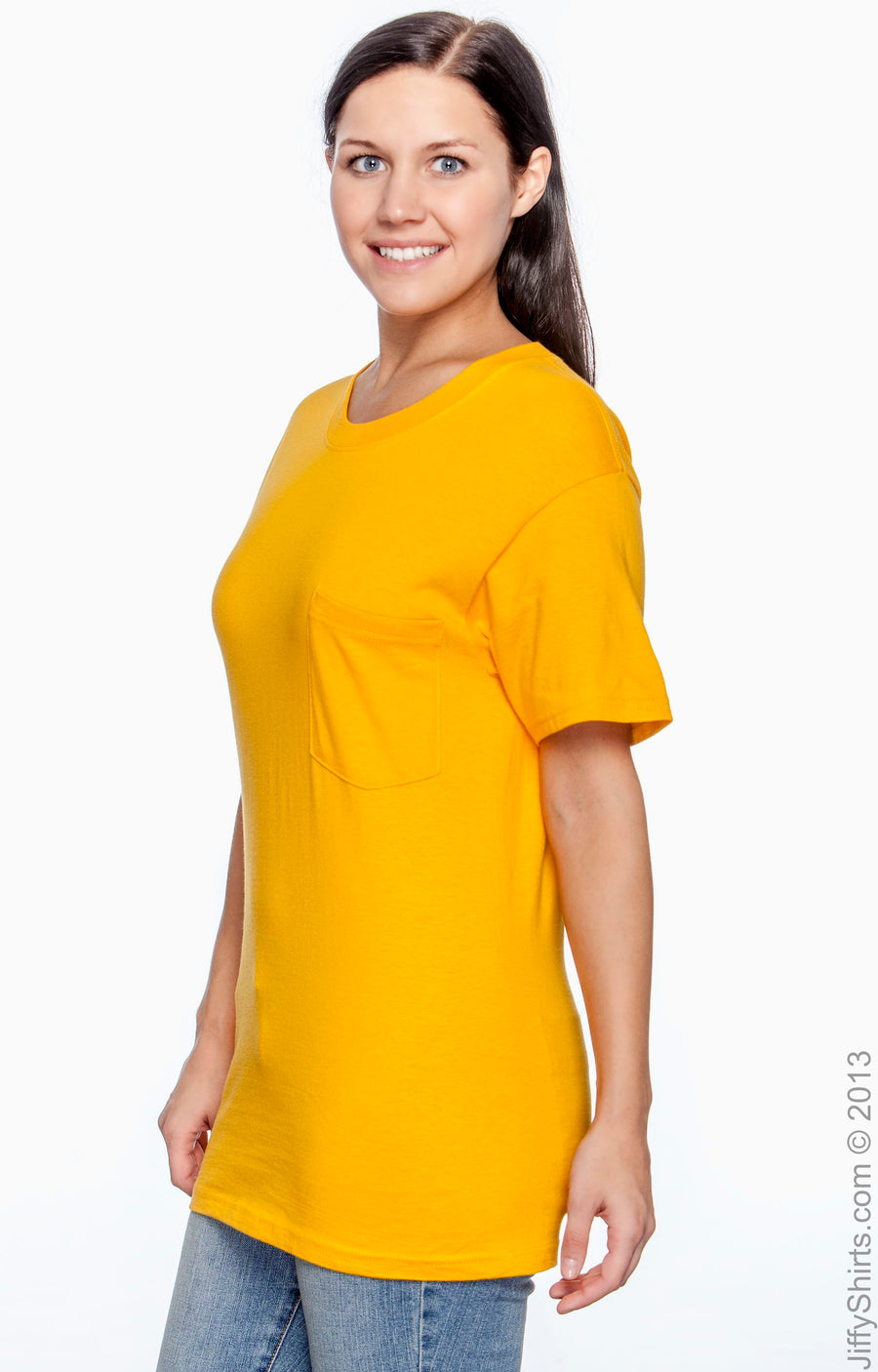 Beefy-T® Short Sleeve Pocket Tee - Gold