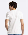 Next Level 6210 White — on model back