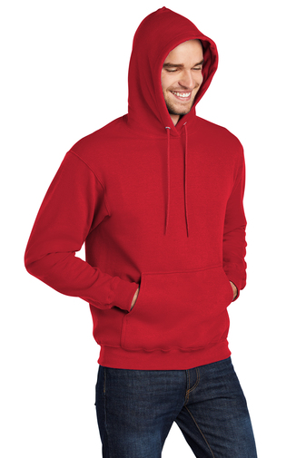 Unisex Core Fleece Pullover Hoodie - Red