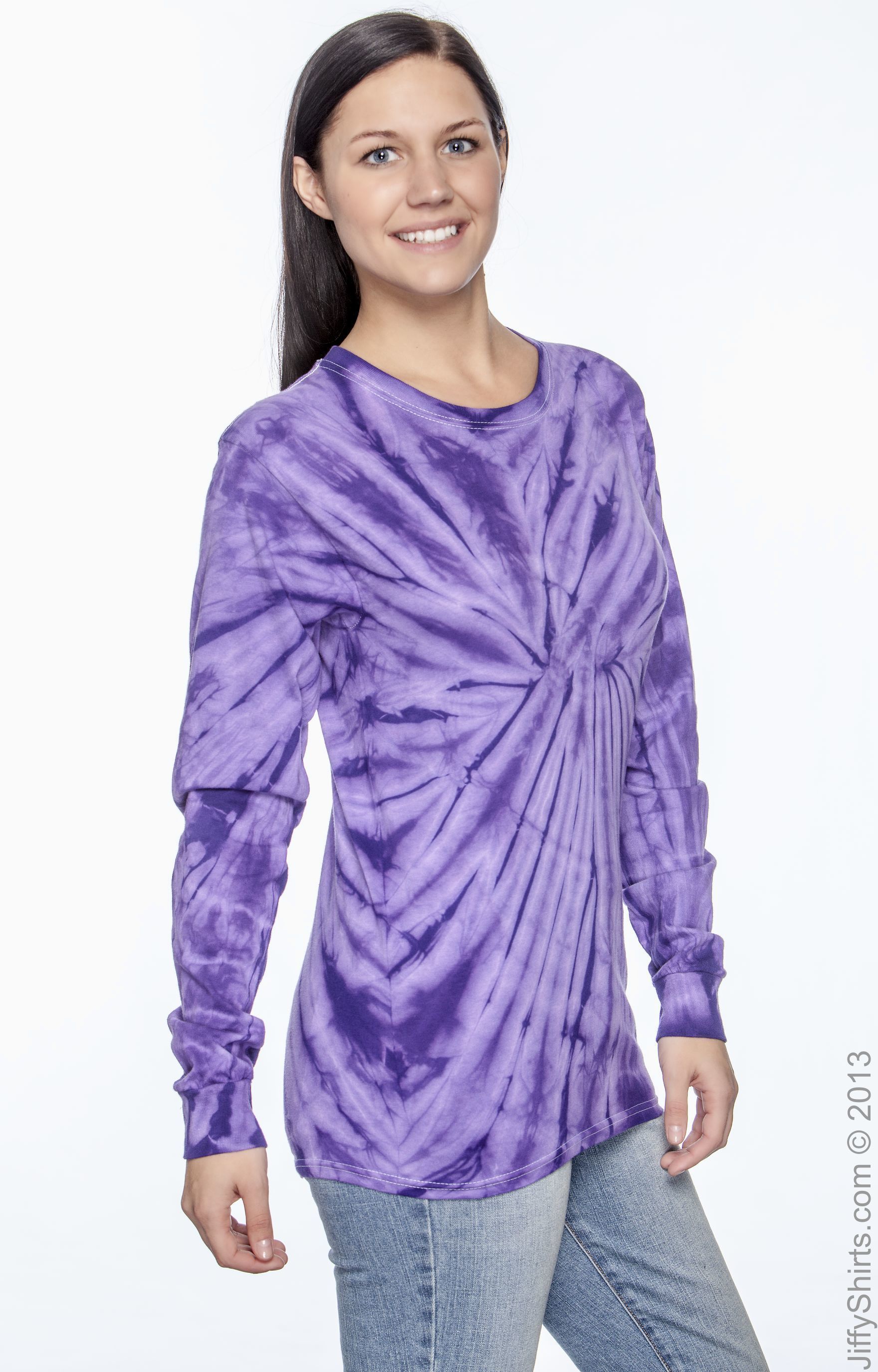 Unisex 100% Cotton Long-Sleeve T-Shirt - Spider Purple