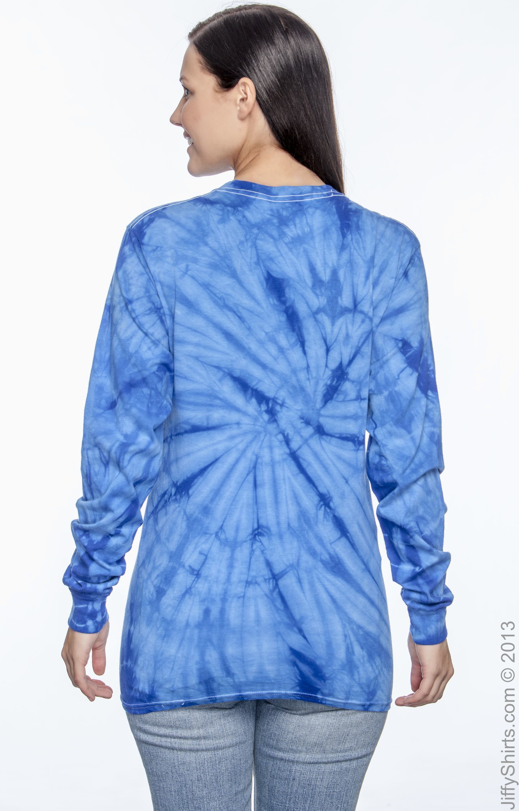Unisex 100% Cotton Long-Sleeve T-Shirt - Spider Royal