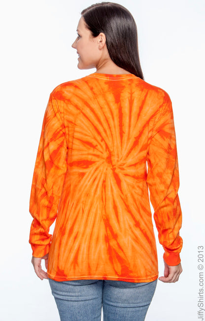 Unisex 100% Cotton Long-Sleeve T-Shirt - Spider Orange