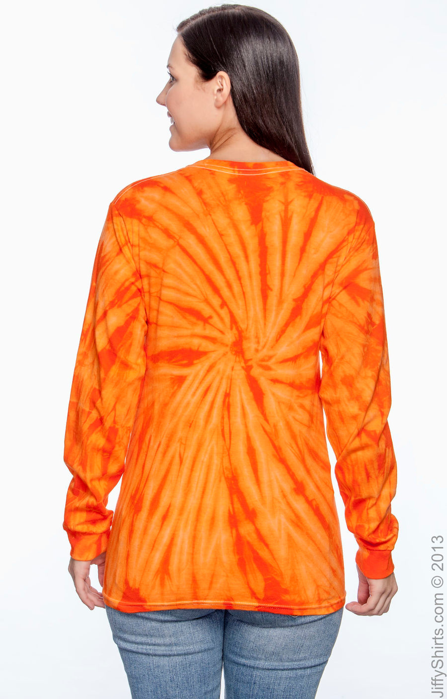 Unisex 100% Cotton Long-Sleeve T-Shirt - Spider Orange