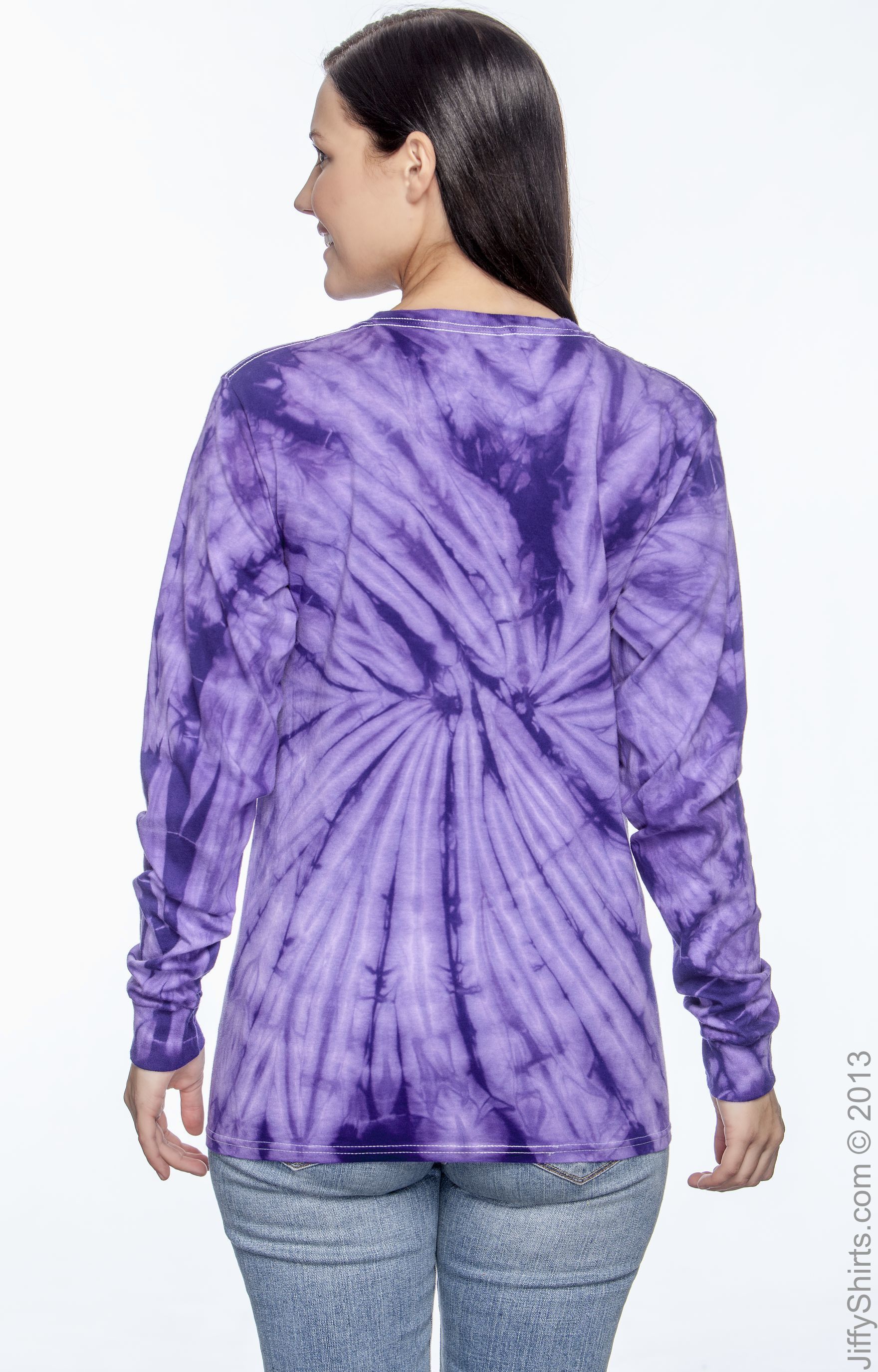 Unisex 100% Cotton Long-Sleeve T-Shirt - Spider Purple