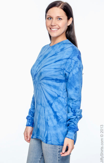Unisex 100% Cotton Long-Sleeve T-Shirt - Spider Royal