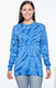 Tie-Dye CD2000 - Unisex 100% Cotton Long-Sleeve T-Shirt - Spider Royal