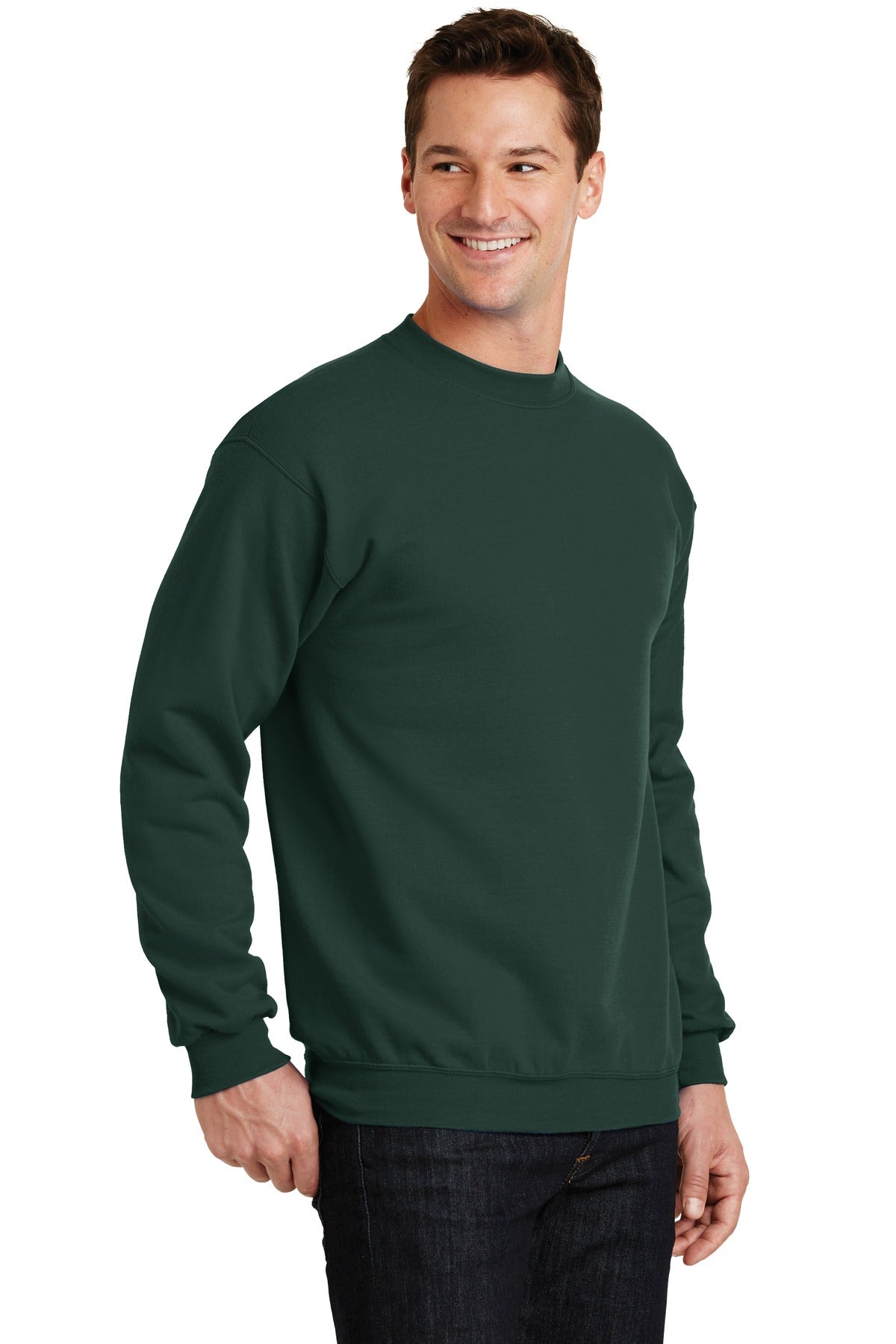 Unisex Core Fleece Crewneck Sweatshirt - Dark Green