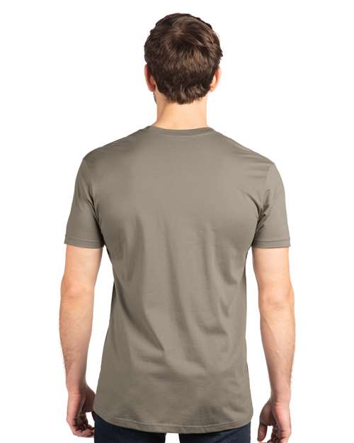 Next Level 3600 Warm Grey — on model back