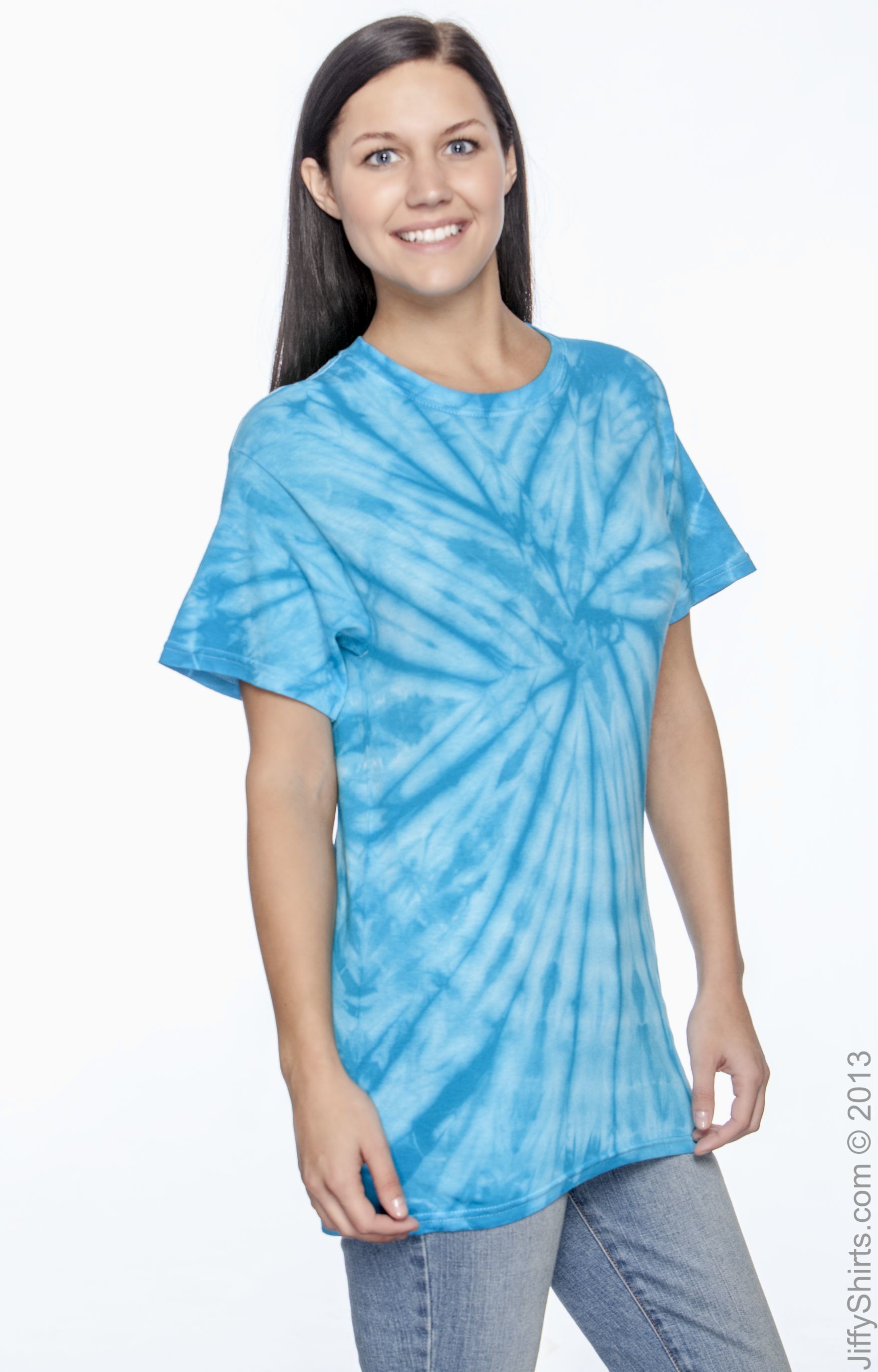 Unisex 100% Cotton Spider T-Shirt - Spider Turquoise
