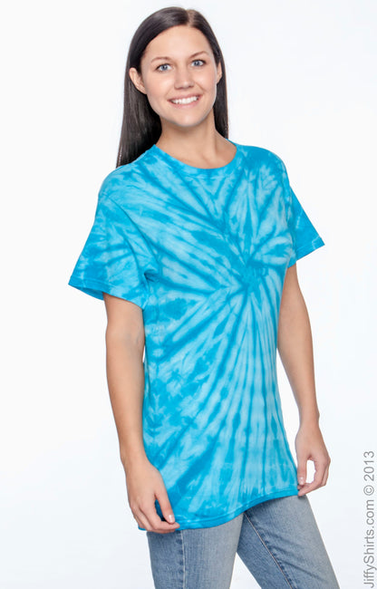 Unisex 100% Cotton Spider T-Shirt - Spider Turquoise