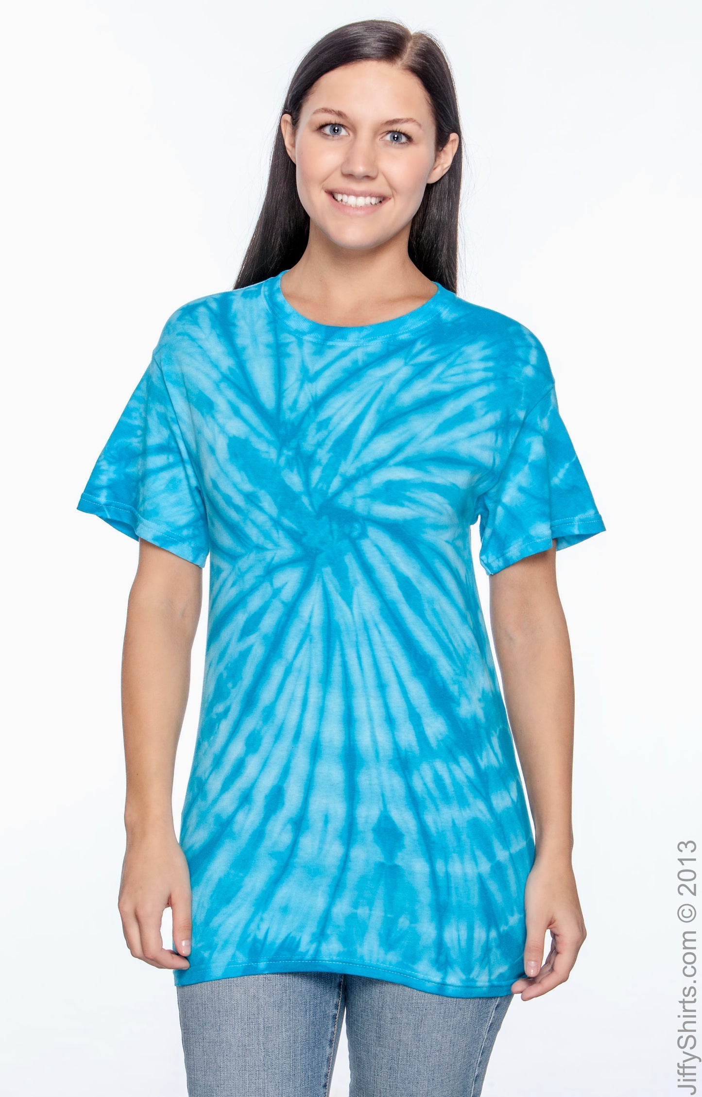 Unisex 100% Cotton Spider T-Shirt - Spider Turquoise