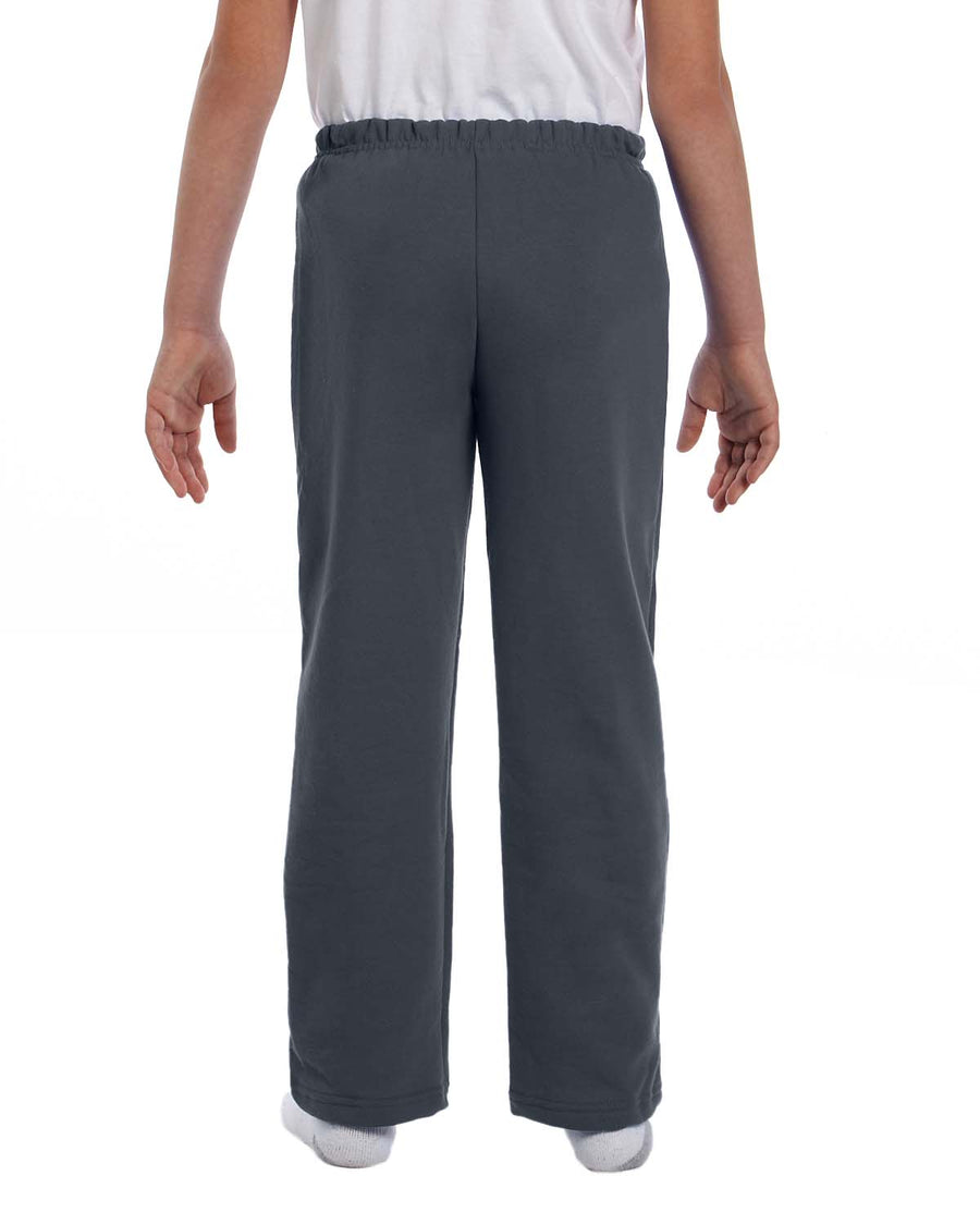 Youth Heavy Blend™ 50/50 Open-Bottom Sweatpants - Charcoal
