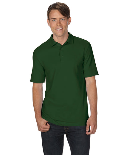 Unisex Double Piqué Polo - Forest Green