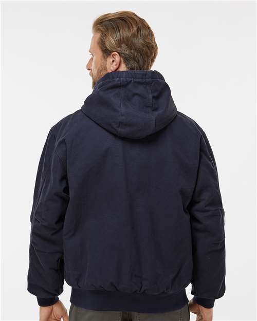 DRI DUCK 5020T Navy — on model back