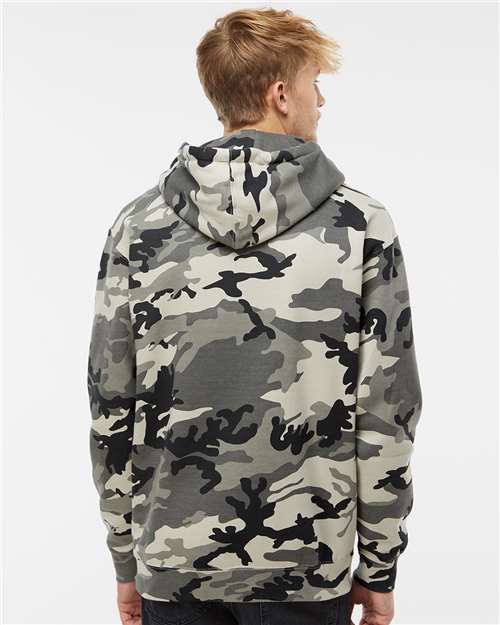 Independent Trading Co. IND4000 Snow Camo — on model back
