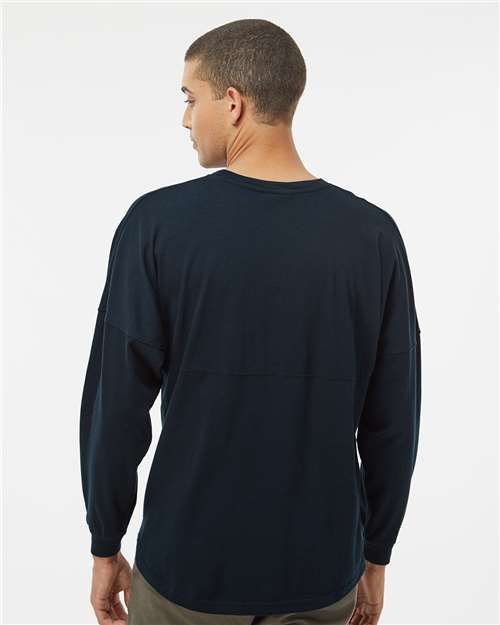 J. America 8229 Navy — on model back