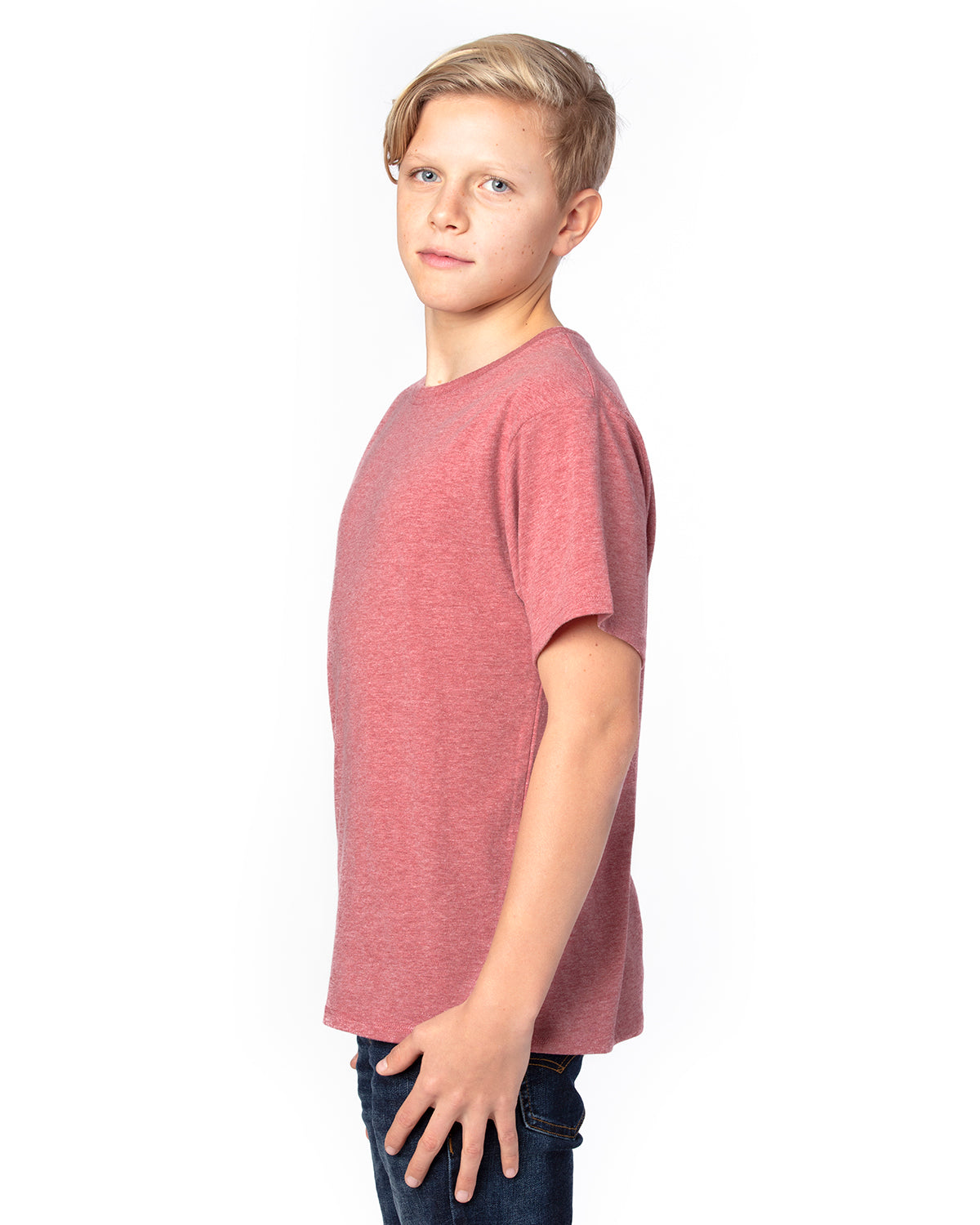 Youth Ultimate T-Shirt - Maroon Heather