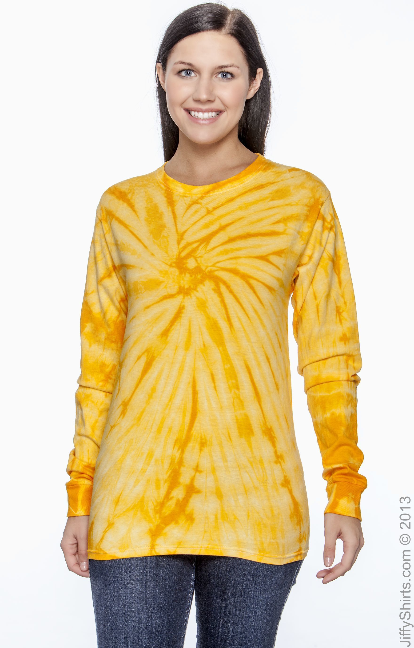 Unisex 100% Cotton Long-Sleeve T-Shirt - Spider Gold