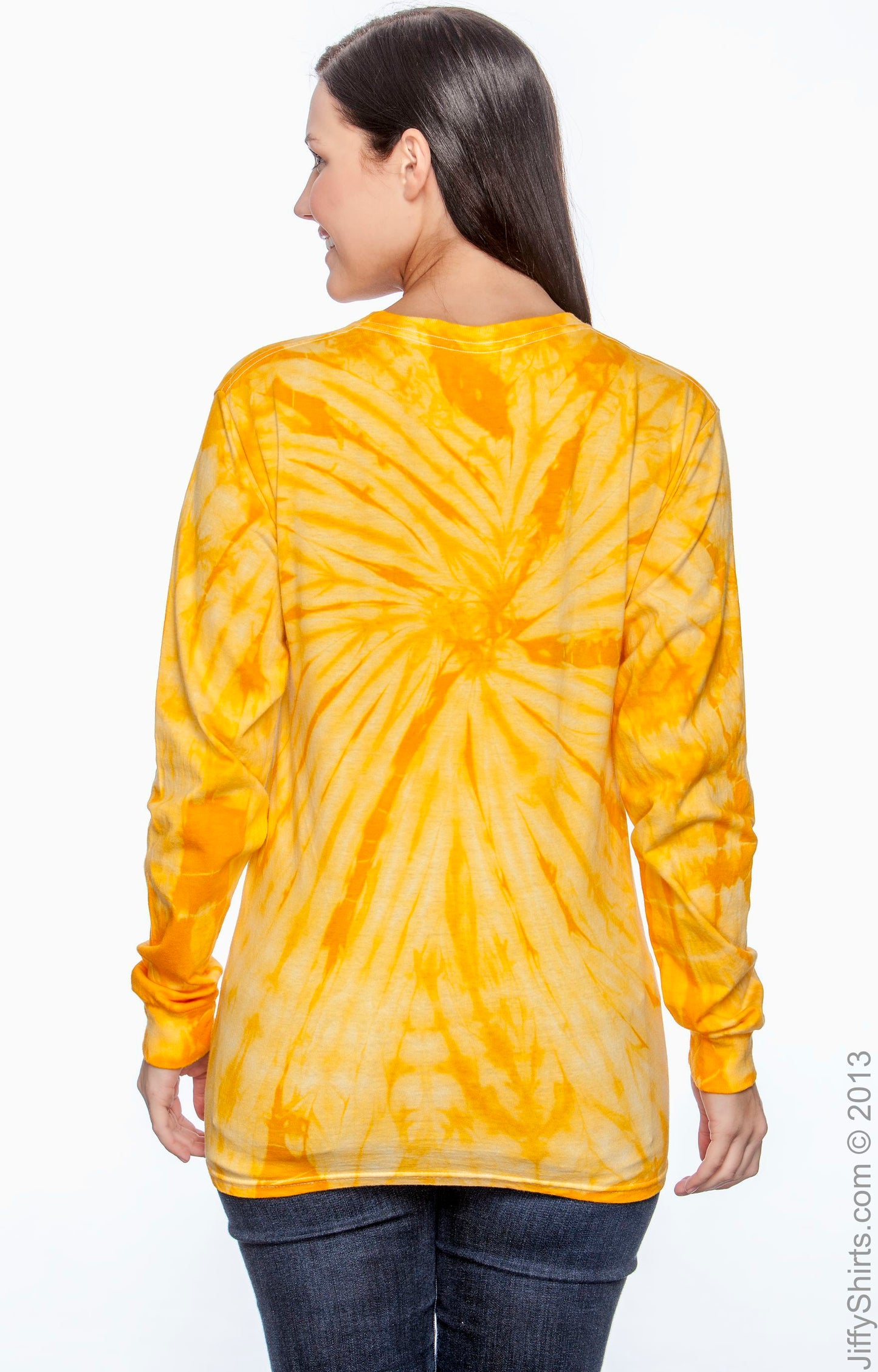Unisex 100% Cotton Long-Sleeve T-Shirt - Spider Gold