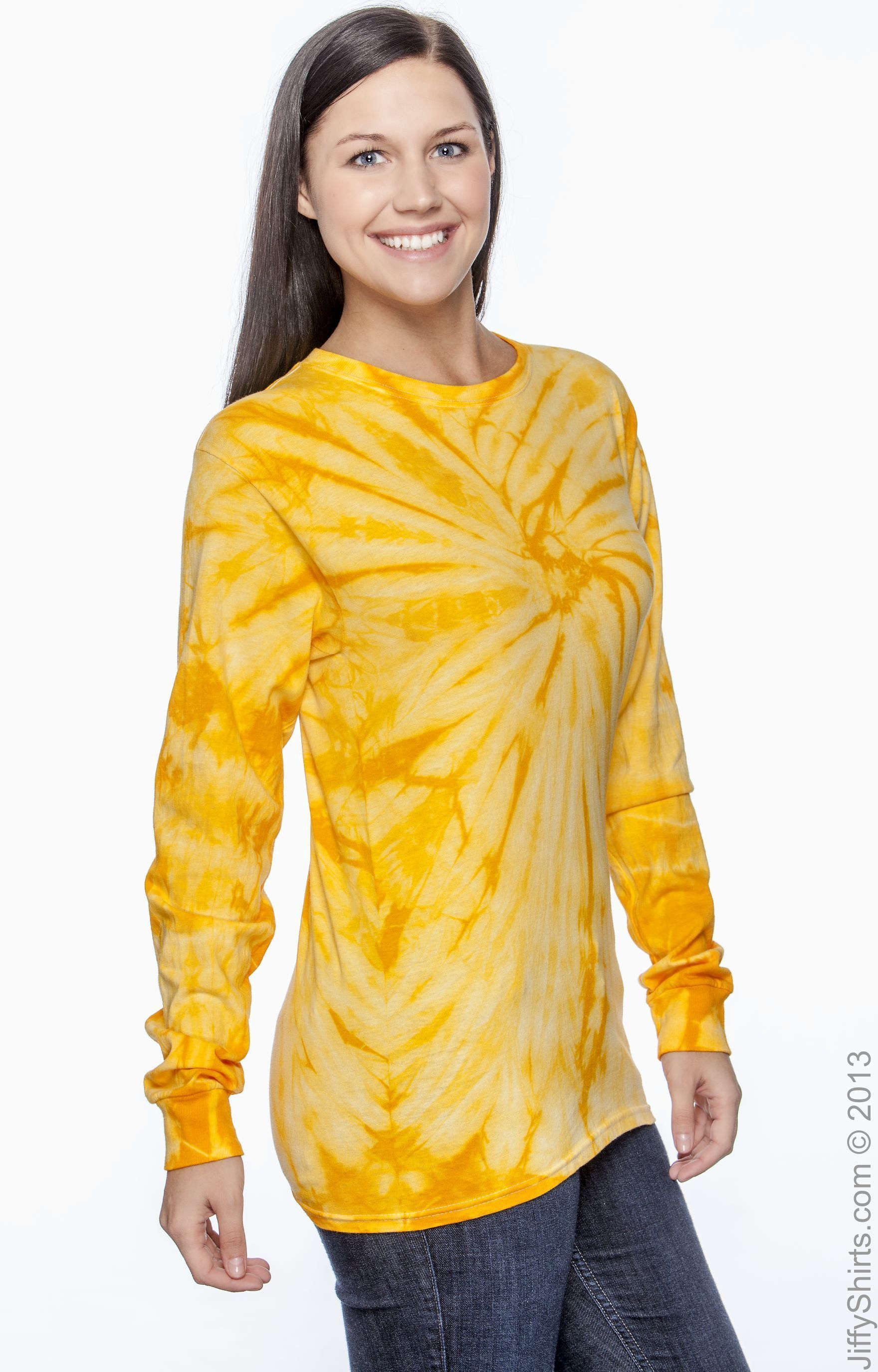 Unisex 100% Cotton Long-Sleeve T-Shirt - Spider Gold