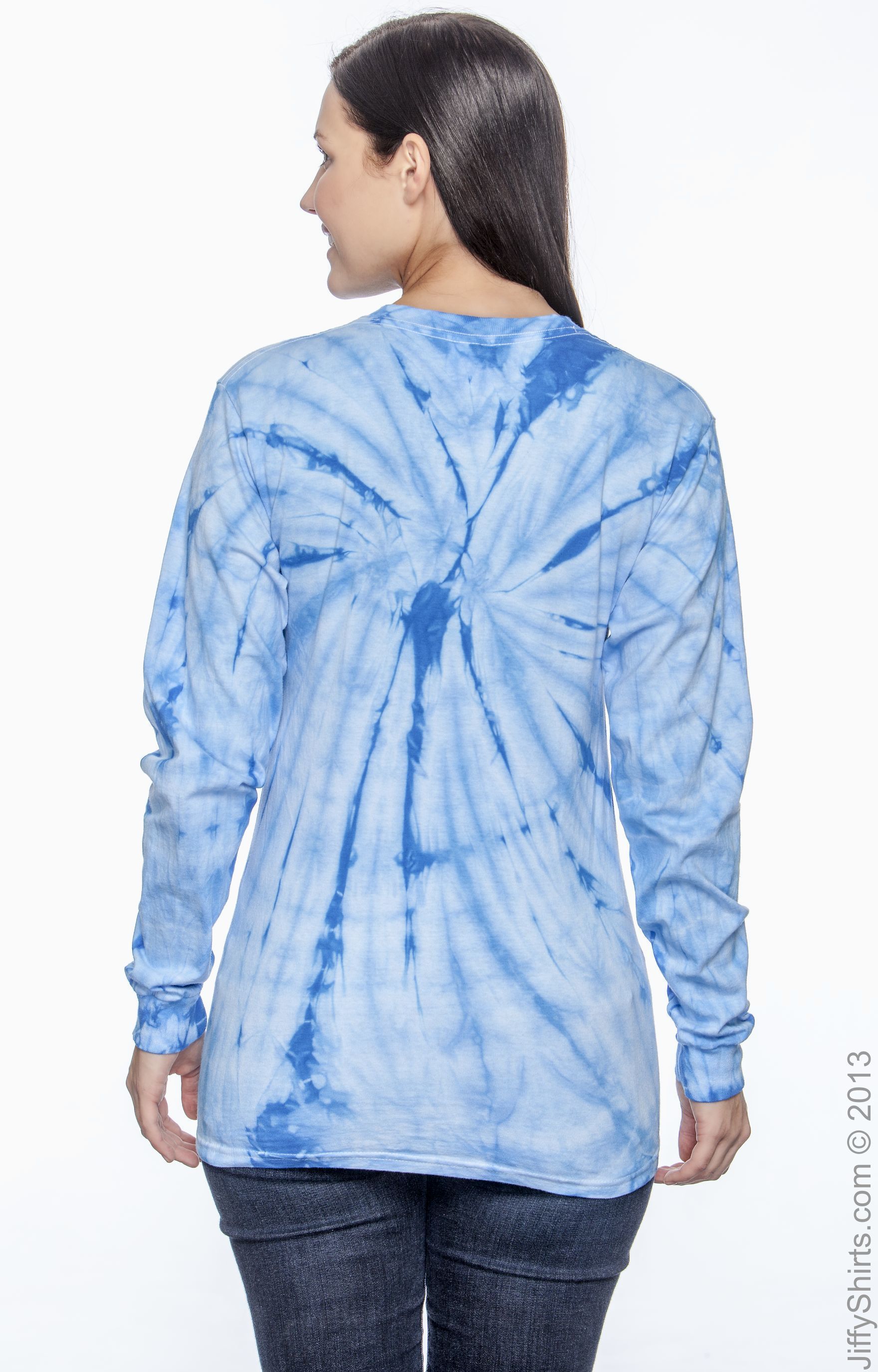 Unisex 100% Cotton Long-Sleeve T-Shirt - Spider Baby Blue
